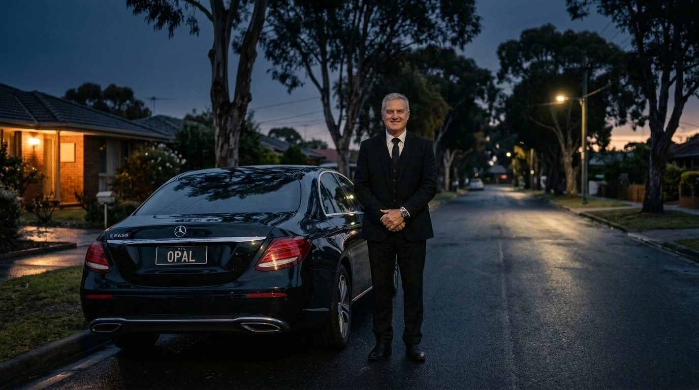 chauffeur waiting for passengers