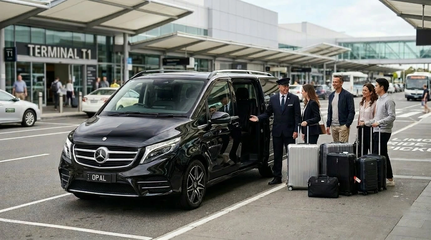 Mercedes V-Class for group airport transfers at Melbourne Airport